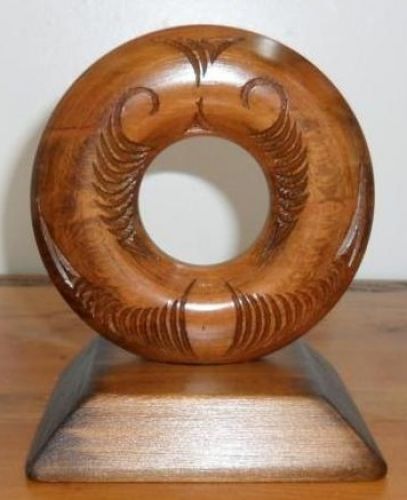 M05071 - Maori Hand-Carved Disc